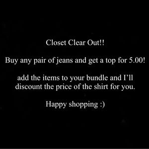 Cleaning out the closet!